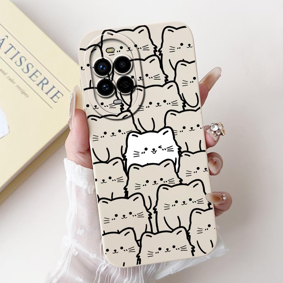 For Huawei Nova 13 Pro Case MIS-AL00 Silicone Cute Cartoon Cat Luxury Fashion Shockproof Bumper For Huawei Nova 13Pro Back Cover