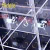 Transparent Acrylic 30-Door Storage Cabinet