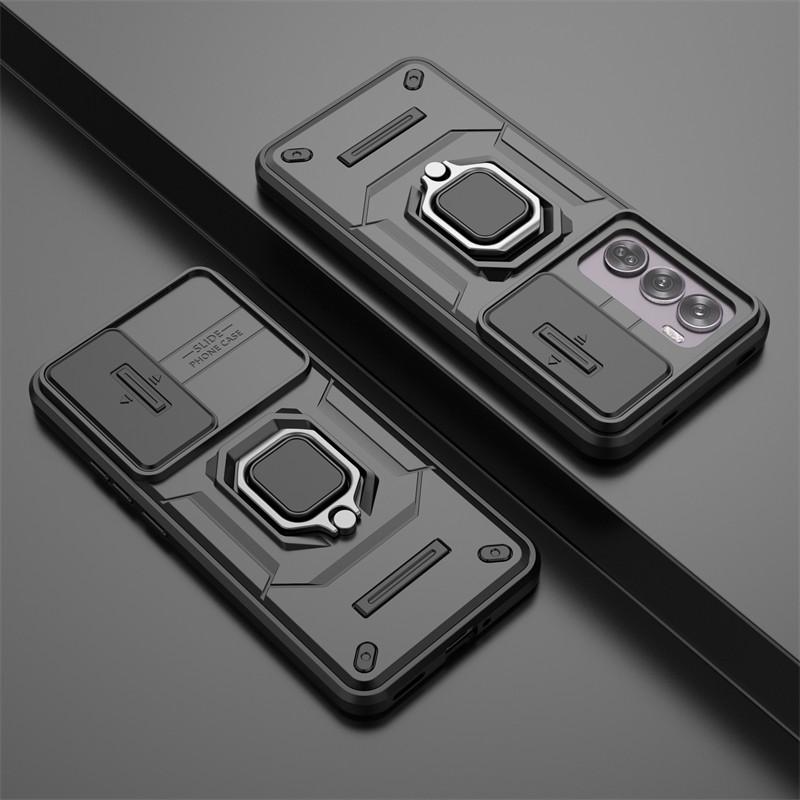 For OPPO Reno12 Pro Global Case Slide Camera Len Phone Cases OPPO Reno12 Pro Cover Shockproof Armor PC TPU Cover OPPO Reno12 Pro