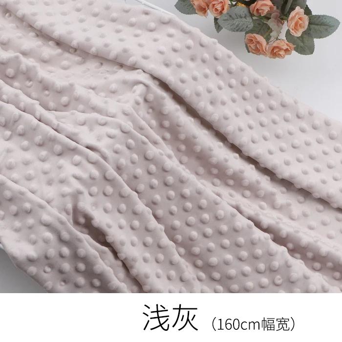 160x50cm Jednolity Kolor 3D Wytłaczany Aksamit Miękki Materiał Dziecięcy Na Dziecięce Koce, Pluszowe Lalki, Poduszki, Ręcznie Robiona Tkanina DIY TJ7286 Szyj