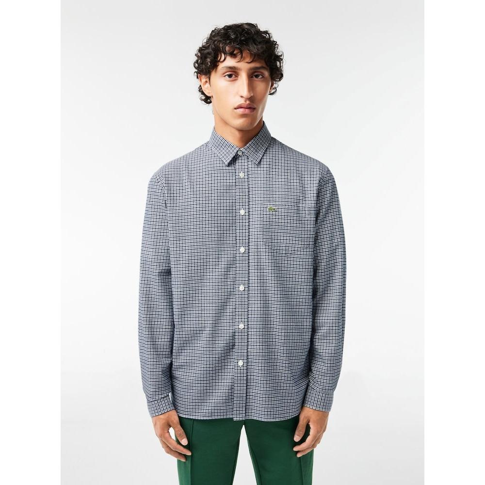 

LACOSTE Men s Check Flannel Shirt CH6266 53N KG2 Q2NCH6266 53NKG2