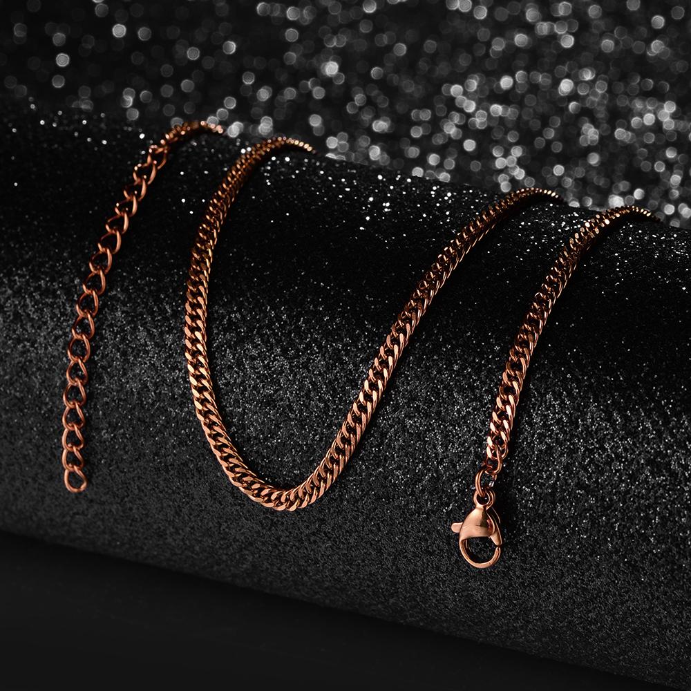 50cm Nuova Moda Catena in Acciaio Inossidabile 1,2-3mm Colore Argento Oro Rosa Collana Gioielli Placcatura Sottovuoto Accessori Choker Collare
