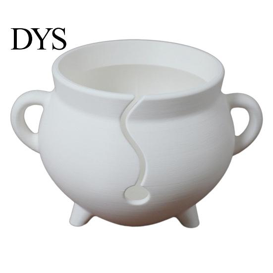 Yarn Storage Bowl 3D Printed Bowl, Smooth Rotating Circular Knitting Tool for Crochet Accessory Gift Thread, Tangle Free Holder Weaving Supplies Dark