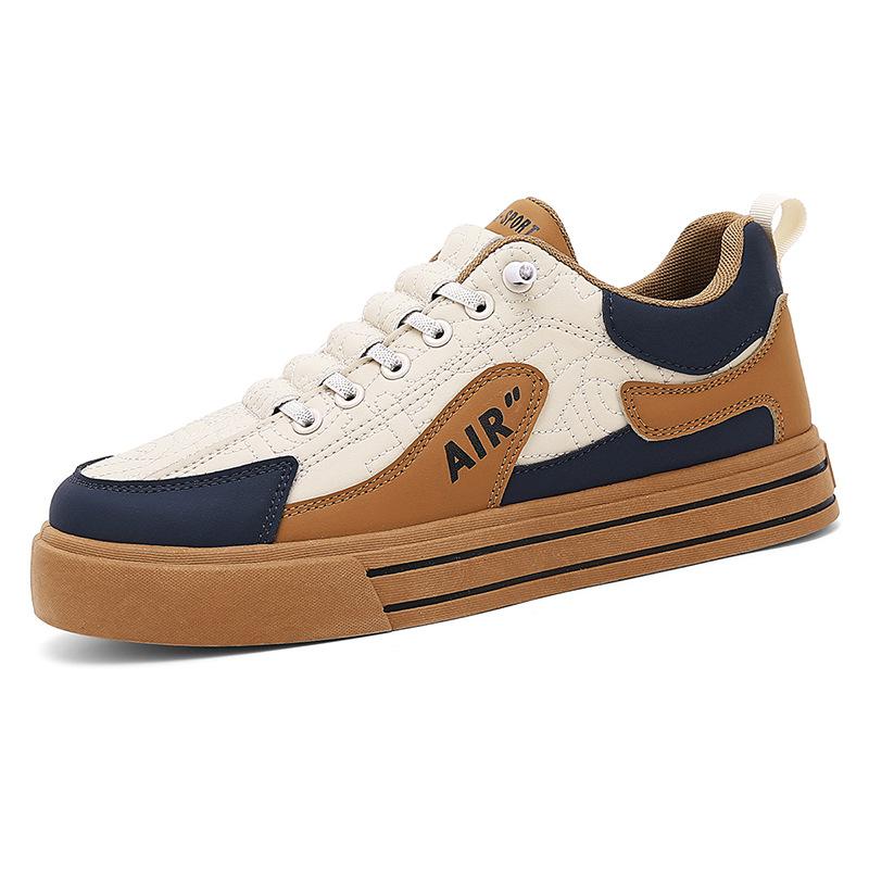 Frühling neue Leder wasserdichte und rutschfeste lässige Board-Schuhe bequeme Sportschuhe