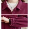 Spring Autumn Womens Hoodie Coat Loose Fit Korean Style Fashionable Belly Cover Cardigan Casual Top