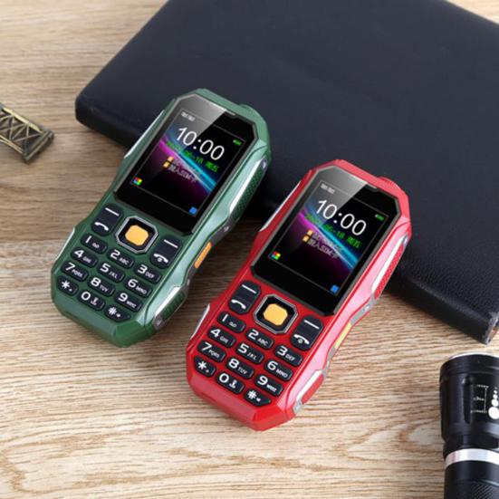 Seniorentelefon Dual-SIM-Steckplatz Starke Taschenlampe Klare Kamera Lange Standby-Zeit Mehrsprachig