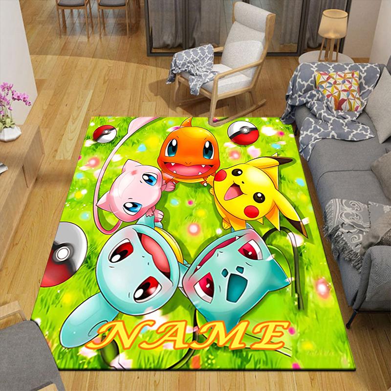 Custom 1Pc Pokemon Friends Forever Rug Office Carpet Indoor Outdoor Entrance Doormat Nonslip Soft And Comfortable Living Room D2915197