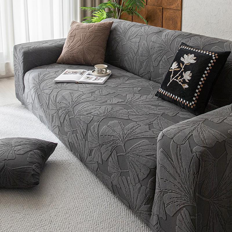 

Ретро Жаккардовый Бархатный Чехол для Дивана: Нескользящий, Высококачественный, Универсальный стиль для всех сезонов. Ottoman (70cm-90cm) + 1 Pillow Cover