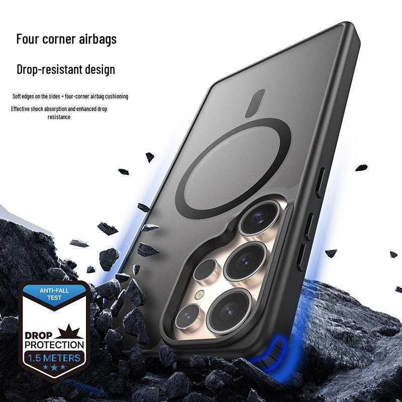 Samsung S25 Ultra Magnetic Case: Simple Matte Skin-Feel, S24 Protective Phone Cover