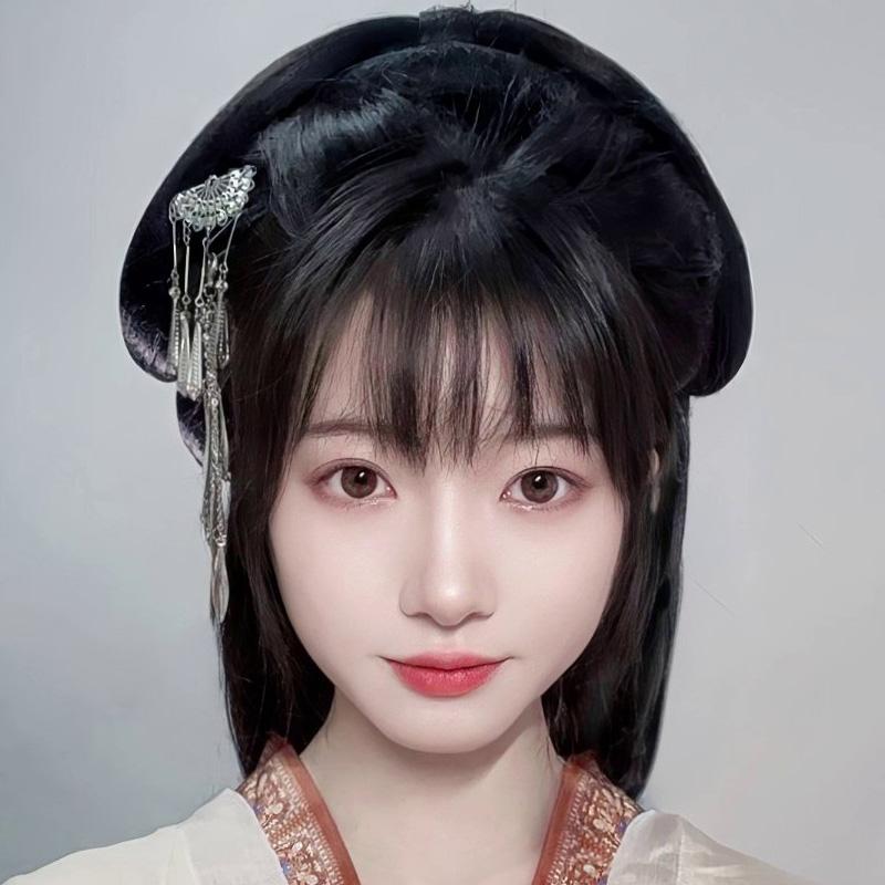 Warring States Period Robe Wig, Ancient Style Headdress, Wei-Jin Style Wig