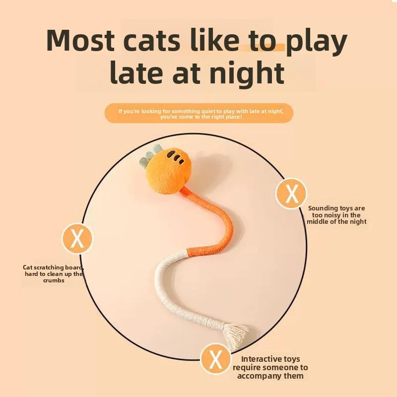 Doll Biting Rope Cat Toy Teething Stick for Cats, Small Cat Teething Toy