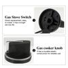 4 Pcs Stove Cooker Knobs Gas Stove Knob Replacement Ignition Buttons Cookware Parts Kitchen Gadgets Durable Fireproof Plastic