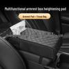 Universal Memory Foam Car Armrest Heightening Pad & Protective Tissue Box Cover