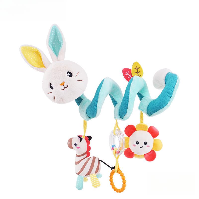 

Car Seat Toys Infant Color Elephant Stroller Stretch Spiral Activity Baby Hanging Toys for Crib Mobile Newborn Sensory Toy Gifts