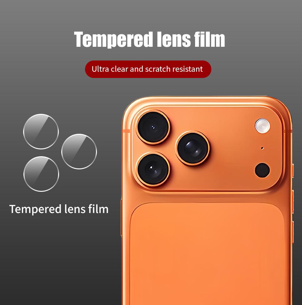 For iPhone Air 17 16 15 14 13 12 mini 11 Pro Max X XS Max XR 8 7 6 6s Plus SE 2020 Back Camera Lens Tempered Glass Protector