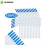 100pcs Dental Disposable Saliva Ejector Surgical Suction Tips Suction Tube Long Slim Type With Straw Adapters