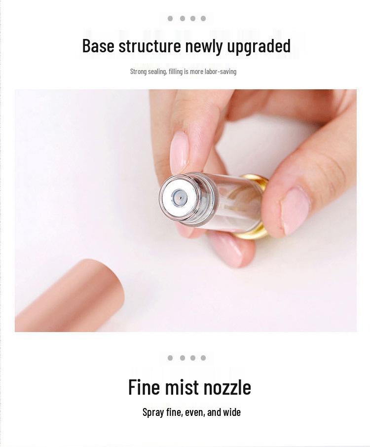 Luxury Leather 5ml Bottom-Fill Perfume Travel Spray Bottle - TSA Approved, Portable Gift.