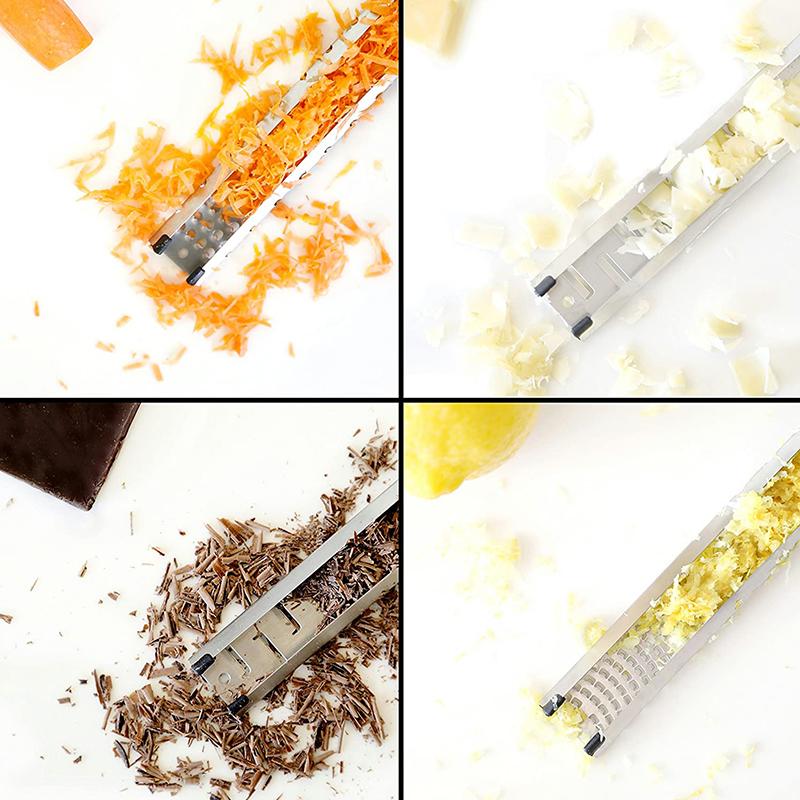 Mutfak Rendesi 3'lü Set, Paslanmaz Çelik Rende, Çikolata-Sarımsak-Zencefil-Hindistan Cevizi-Baharat-Parmesan Peyniri Rendeleyici ve Rende