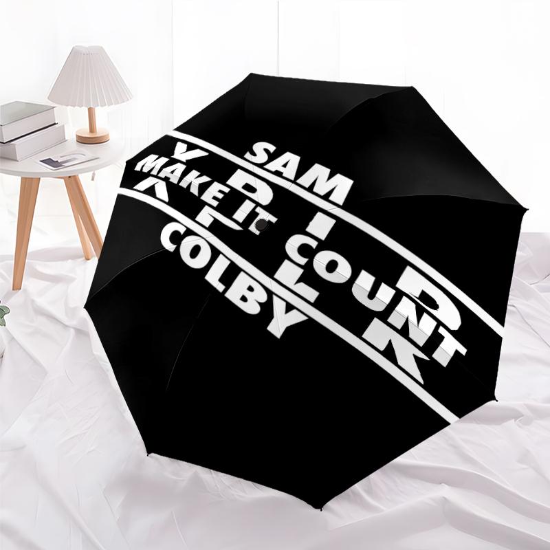 Printed Sam and ColbyPrinted Folding Umbrella,Outdoor,Leisure,And Travel Umbrella,Durable Umbrella Fabric,Birthday And Holiday Gift