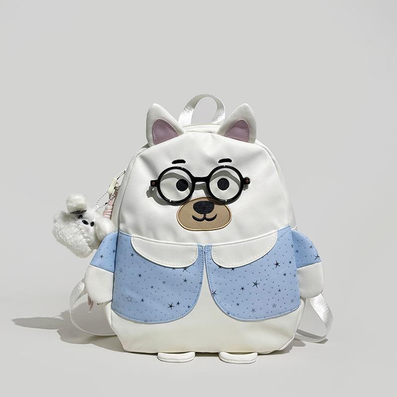 Schoolbag backpack women's 1011 new cute puppy backpack niche design fashion student schoolbag cartoon casual backpack