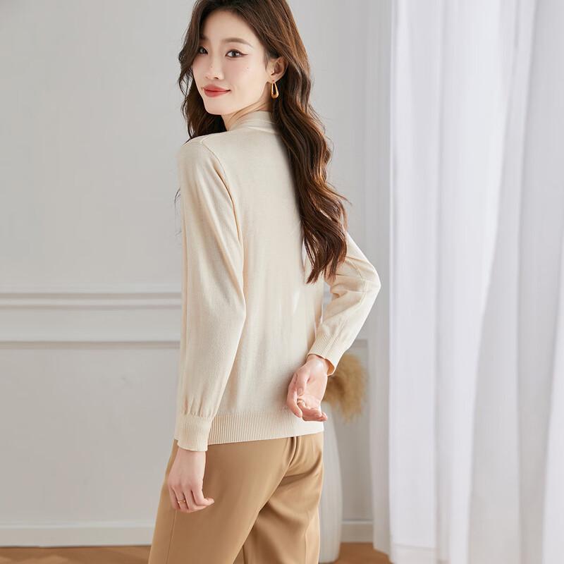 Women's Thin Wool Blend Bow Knit Sweater