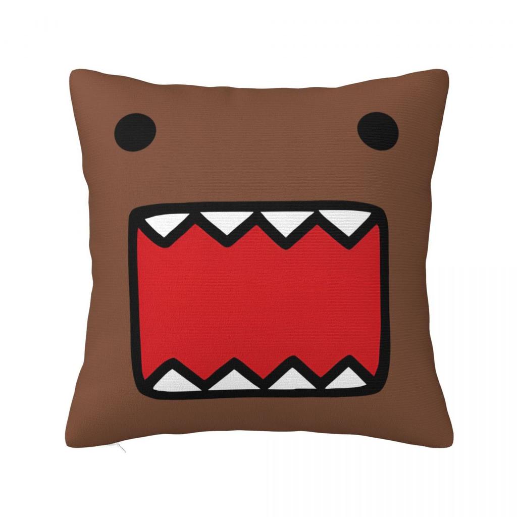 Funny Meme Domo Kun Face Pillowcase Polyester Cushion Cover Decoration Throw Pillow Case Cover Bedroom Square 4545cm