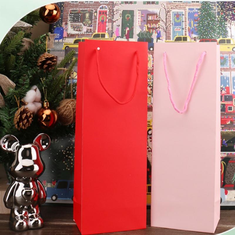 12pcs Wedding Wine Gift Bags with Handles Bottle Packaging Bags for Red Wine Party Favor Gifts