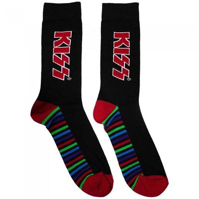 Kiss Unisex Adult Logo Strip Socks