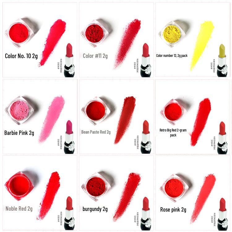 Diy Lipstick Pigment Powder: Pink Plant-Based Raw Material for Lip Balm, 2g
