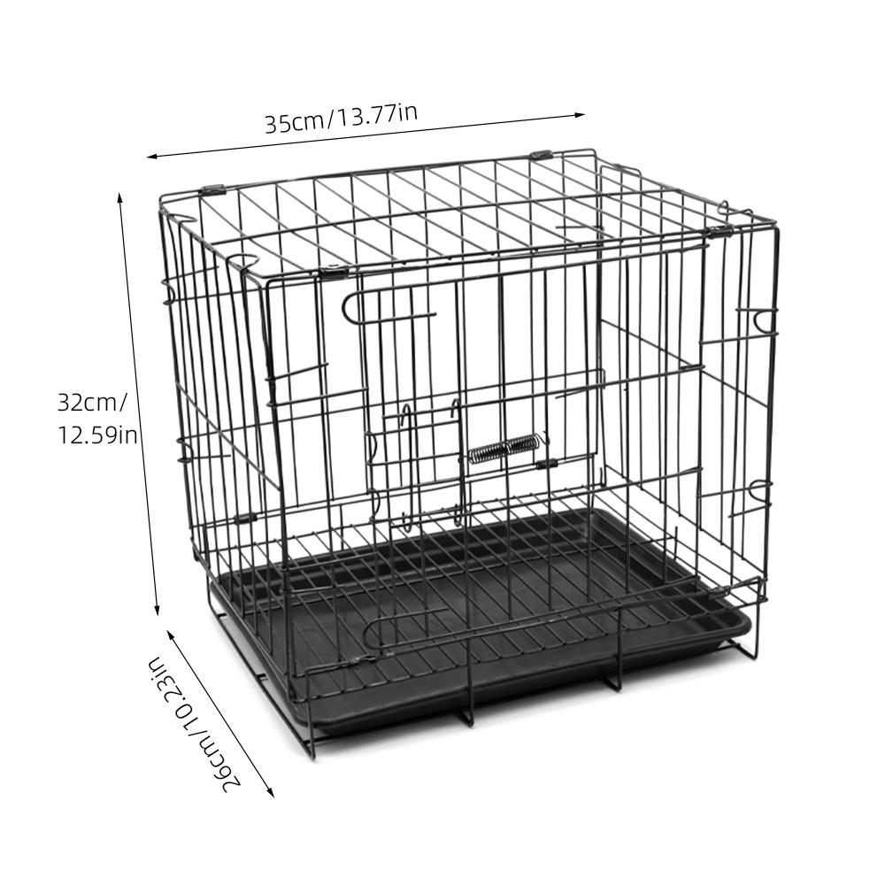 Усиленная клетка для домашних животных для помещений, для мелких и средних собак, кроликов, кошек - Включает туалет Basic Model (with Tray)