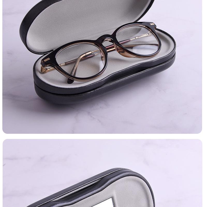 Dual-Use Eyeglass and Contact Lens Case with Mirror - Portable Multi-Layer Box