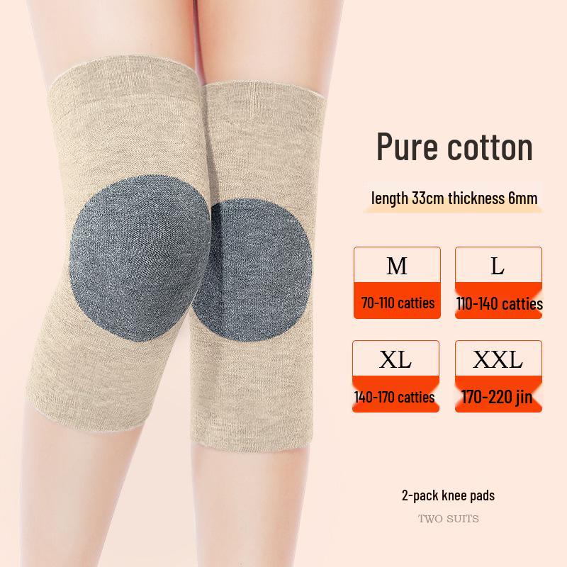 

Pure Cotton Knee Sleeves for Warmth and Joint Protection for Men and Women M
