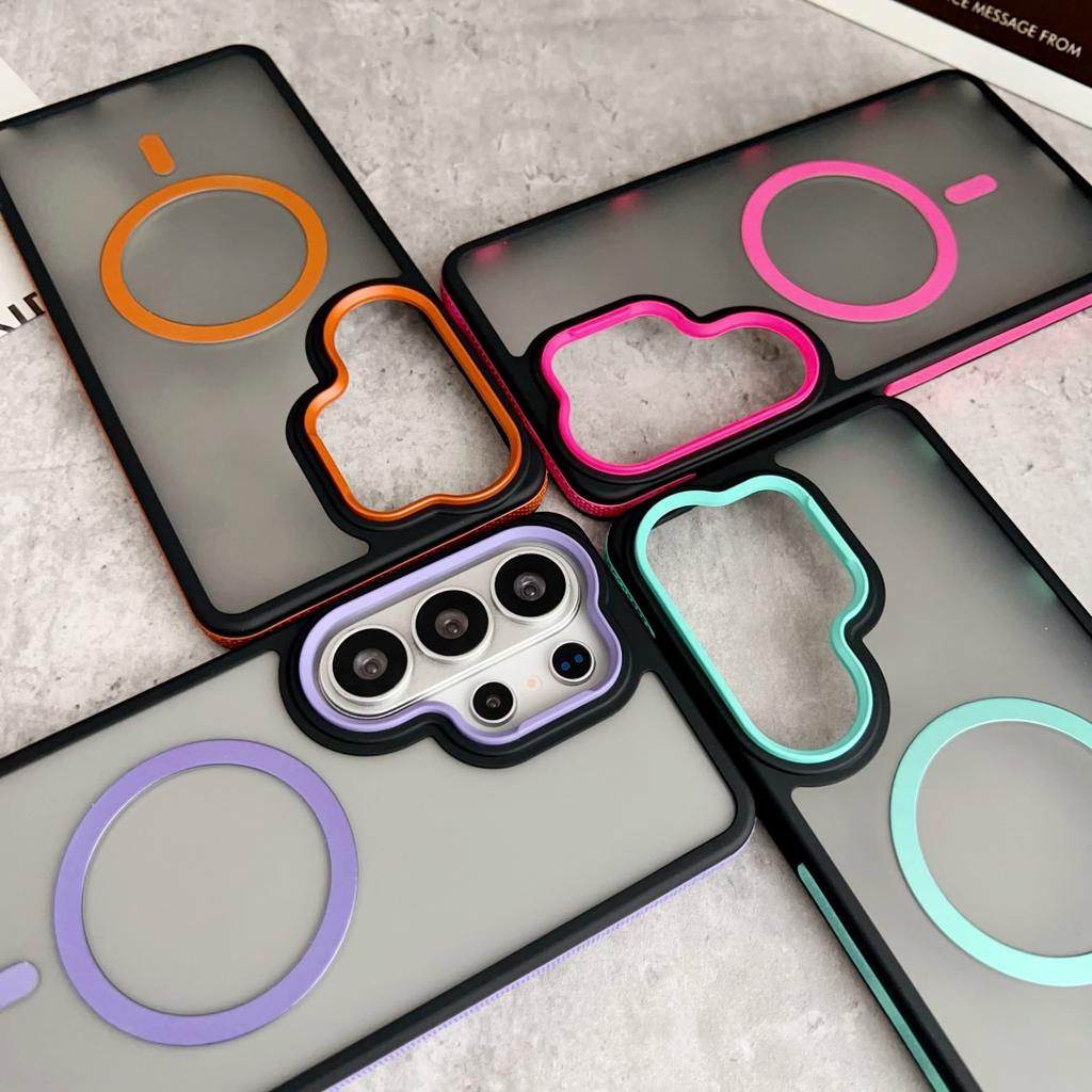 Luxury Matte Clear Magnetic Case for Samsung Galaxy S26 Edge S24 S23 S25 Ultra Plus S25FE S24FE for Magsafe Shockproof Cover