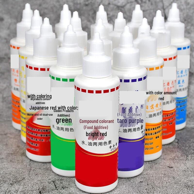 OEING Flüssige Lebensmittelfarbe 12-Farben-Set