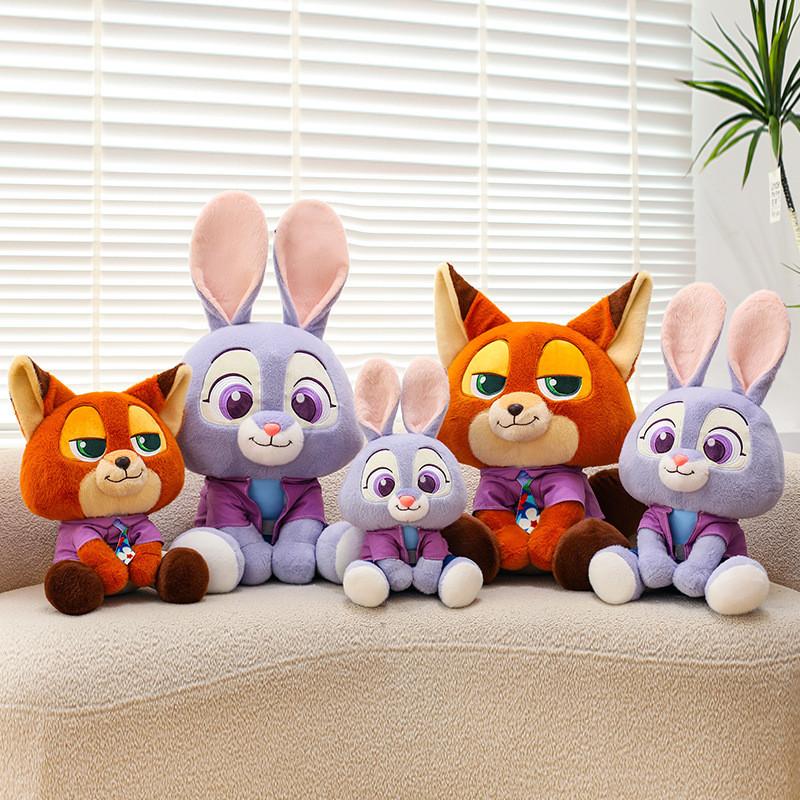 Zootopia Nick And Judy Plush Toys For Kids Gift Collection Soft Stuffed Dolls