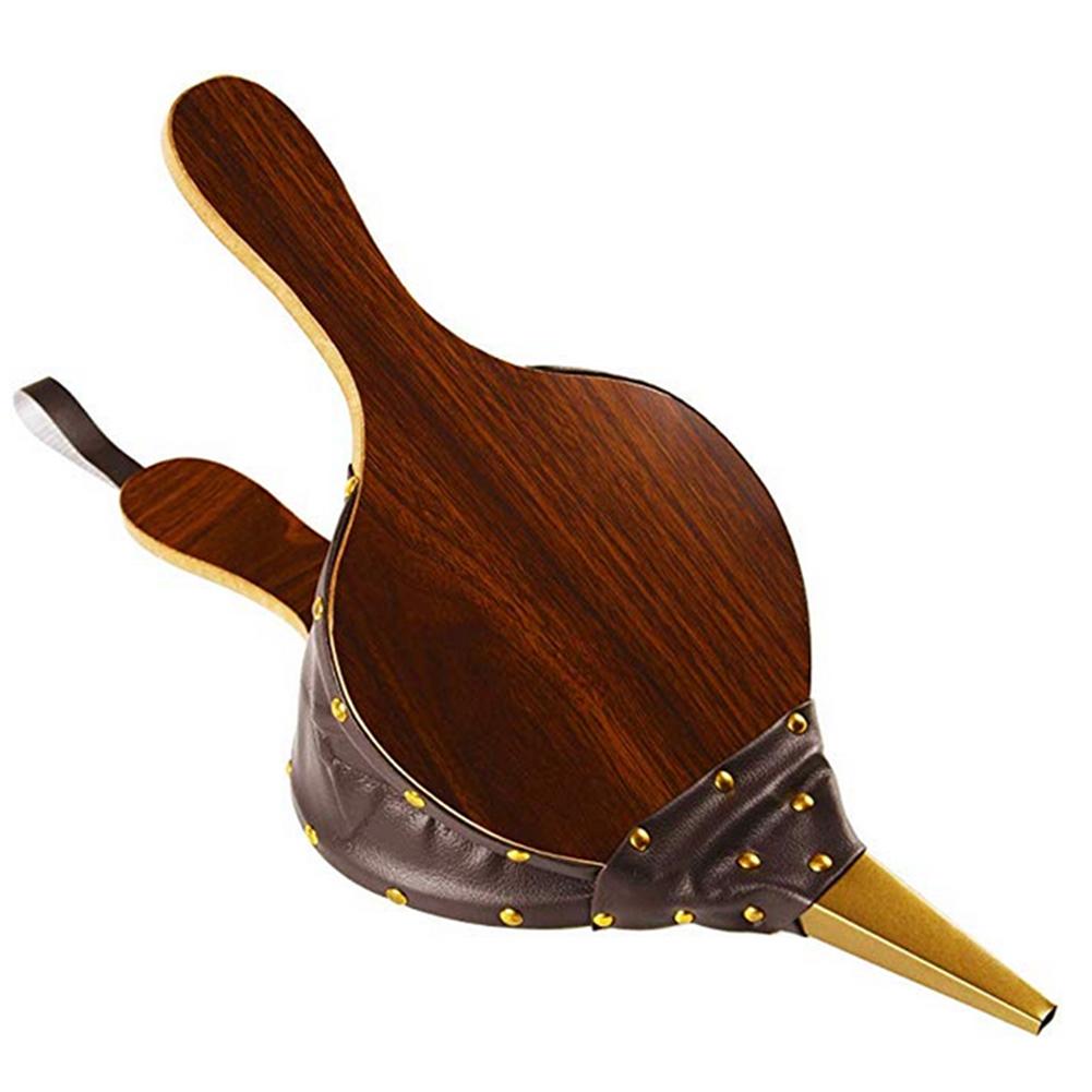 

Fireplace Bellows 17x7.5 Large Wood Medium Density Fiberboard Air Blower Manual Fireplace Tool Camping Barbeque Grill Chimney шоколадний