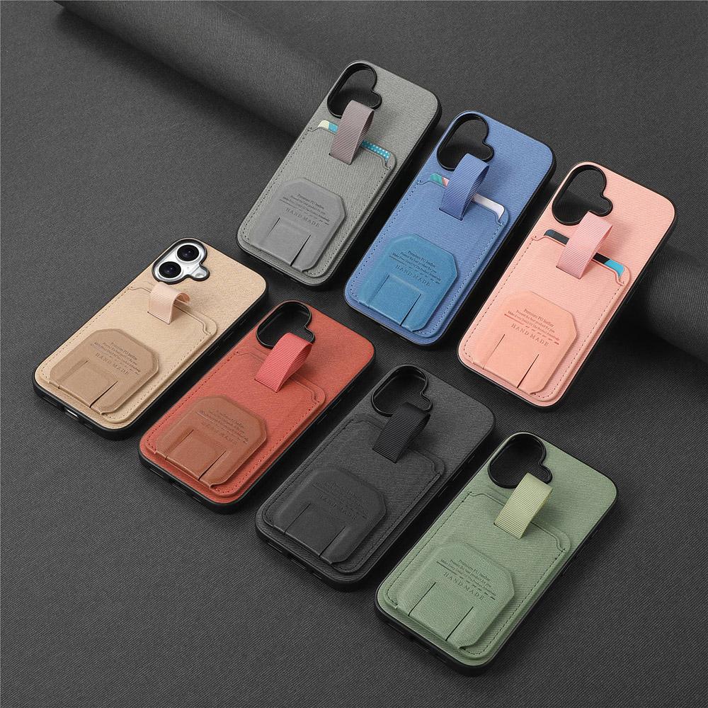 Non-Slip Grip Back Case For Google Pixel 9 10 Pro XL 9A Card Holder Hidden Stand Phone Cover Nothing CMF Phone 2 Pro Cases