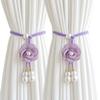 2Pcs Minimalist Floral Curtain Tiebacks Modern Curtain Holdbacks  Hanging Ornament