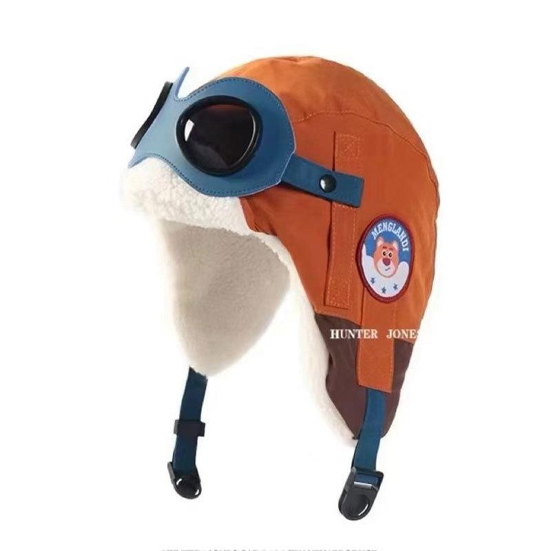 Autumn and winter parent-child pilot Lei Feng hat boys and girls thickened windproof warm ear protection hat Northeast windproof snow hat