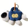 17CM Bolsa Adorável de Cachorro de Pelúcia Brinquedo Fofo Pingente de Bolsa Animal de Desenho Animado Acompanha Sono Abraçando Periférico Presentes para Crianças