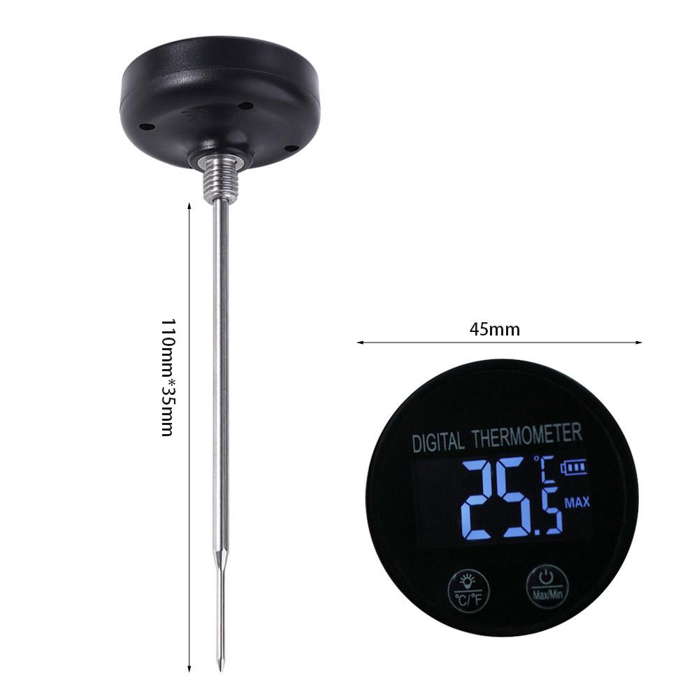 Digital Liquid Thermometer Waterproof Food Temp Gauge Portable Coffee Thermometer Probe Barista