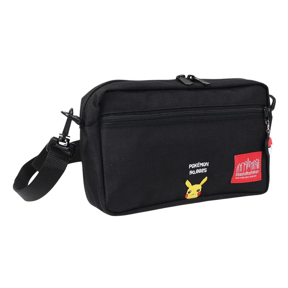 

Подлинный продукт Сумка через плечо Jogger Bag Pokemon Pikachu Black [Manhattan Portage] [Официальный] Ver.2