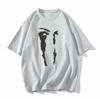 American high street white cotton short-sleeved t-shirt women's summer new trendy brand fat mm large size loose half-sleeved top ins
