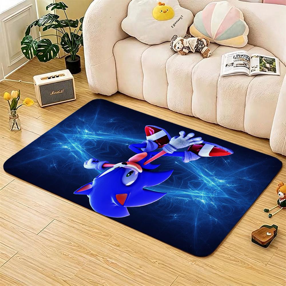 Sonic Hedgehog Carpet Bath Mat Plush Rug Small Rug Living Room Rug Bedroom Rug Machine Washable