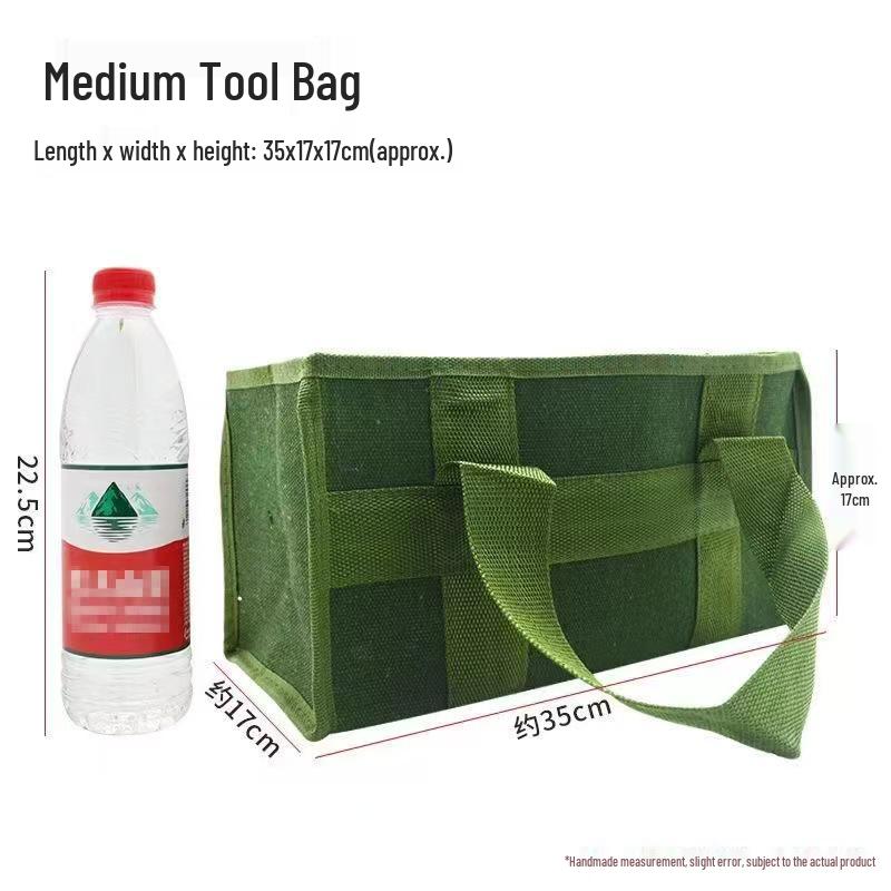 Large Capacity Wear-resistant Canvas Electrician Tool Bag