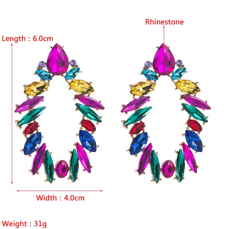 Boucles d'oreilles pendantes simples pour femmes, en alliage d'acier et de titane, pendentif en acrylique coloré en forme de feuille de cristal, ornements d'oreille géométriques