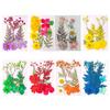10 Pcs Pressed Dried Flowers Flat Real Dried Blooms All-Natural Colored Dried Flowers for DIY Crafts Scrapbooking Face Decoration
