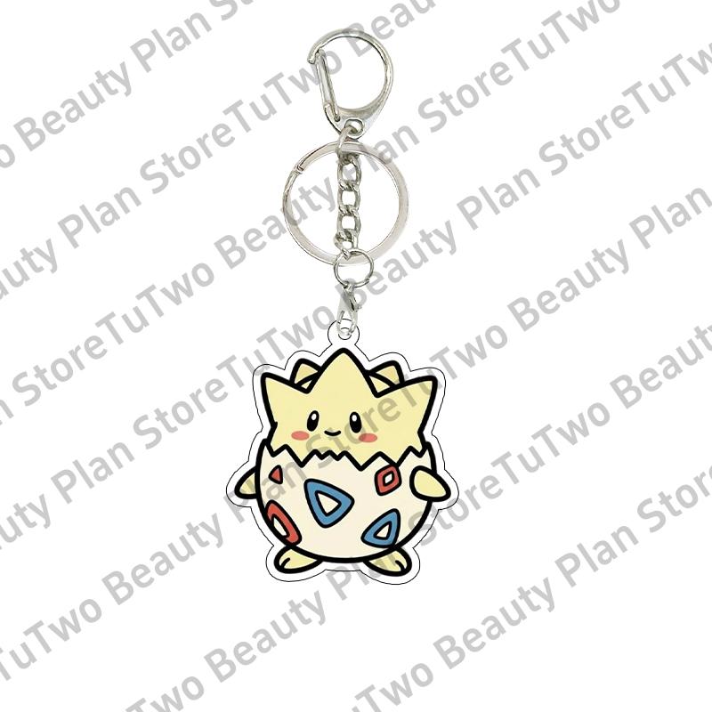 

Funny Anime PKM Acrylic Pendant Keychain Cartoon Cute Figure Eevee Squirtle Bulbasaur Charmander Bag Keyring Birthday Gifts Toys about 5cm