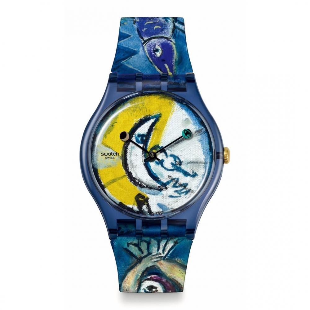 

[Swatch] Часы CHAGALL S BLUE CIRCUS SUOZ365 Blue