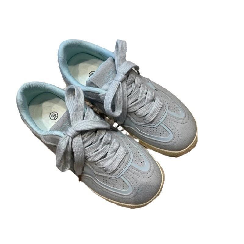 Korean version of retro German training shoes women's summer breathable women's shoes white shoes ins versatile fashion casual board shoes casu
